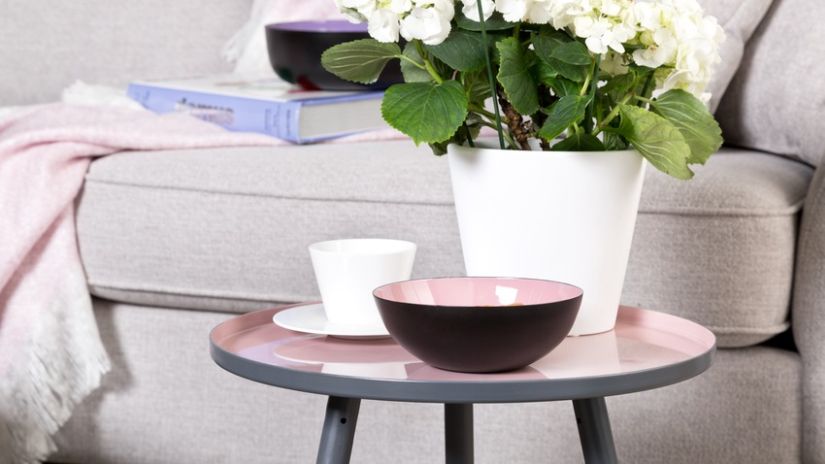 Table basse scandinave pastel