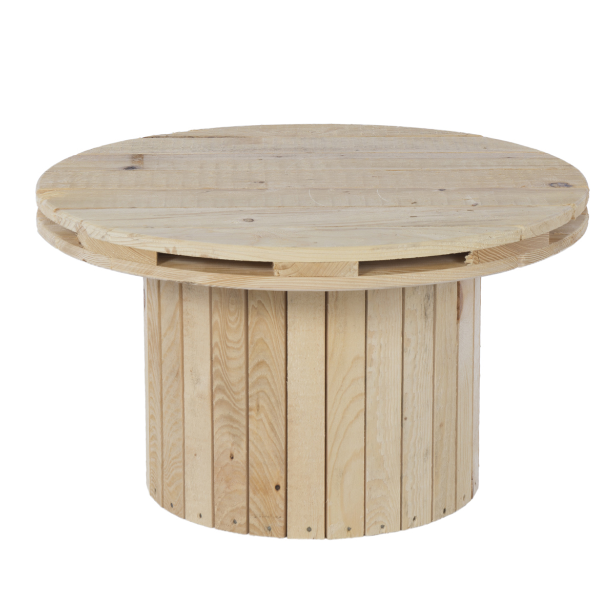 Table basse ronde palette