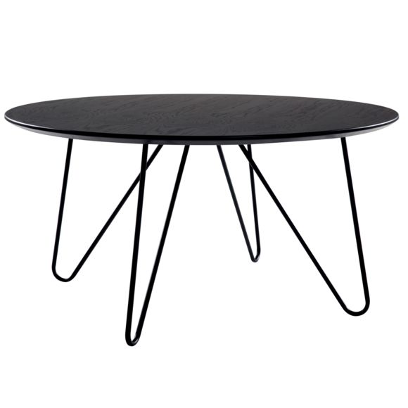Table basse ronde noire pas cher