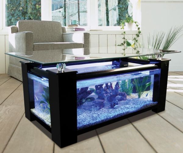 Recherche table basse aquarium occasion