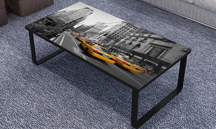 Table basse en verre new york