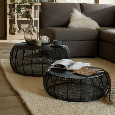 Table basse ronde pinterest