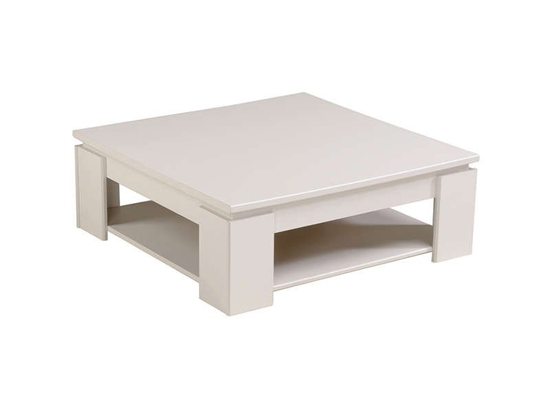 Table basse carrée blanche
