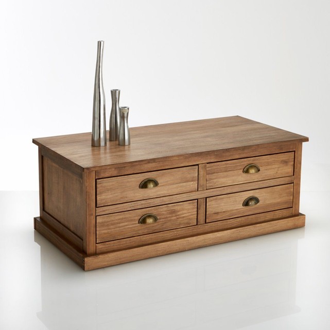 Table basse pin la redoute