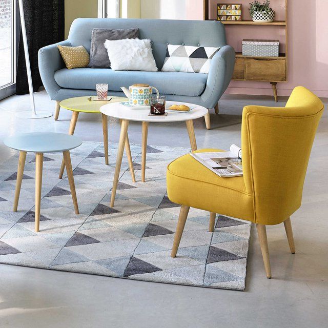 Trio table basse scandinave