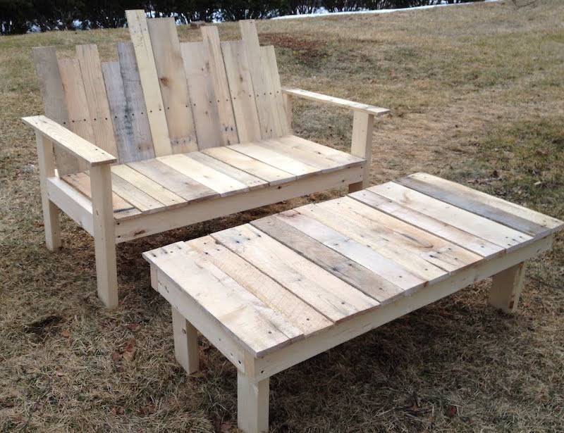 Fabriquer table basse jardin palette