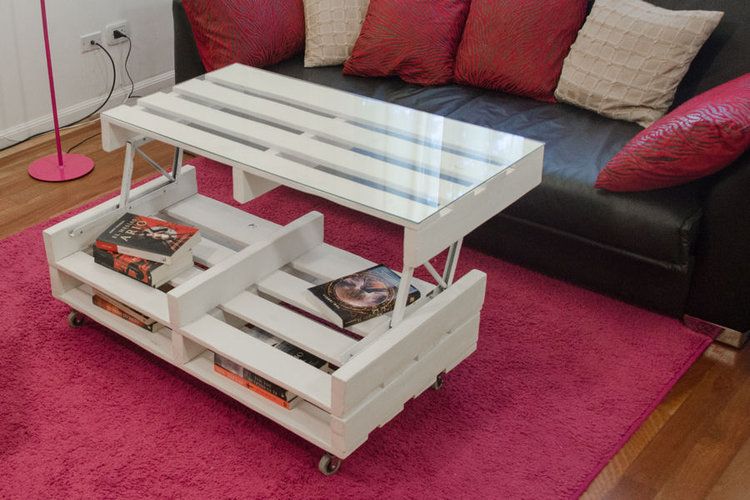 Table basse relevable jardin