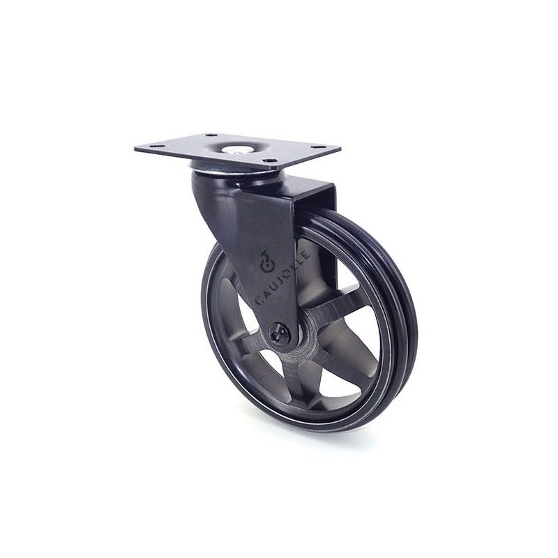 Table basse industrielle roulette
