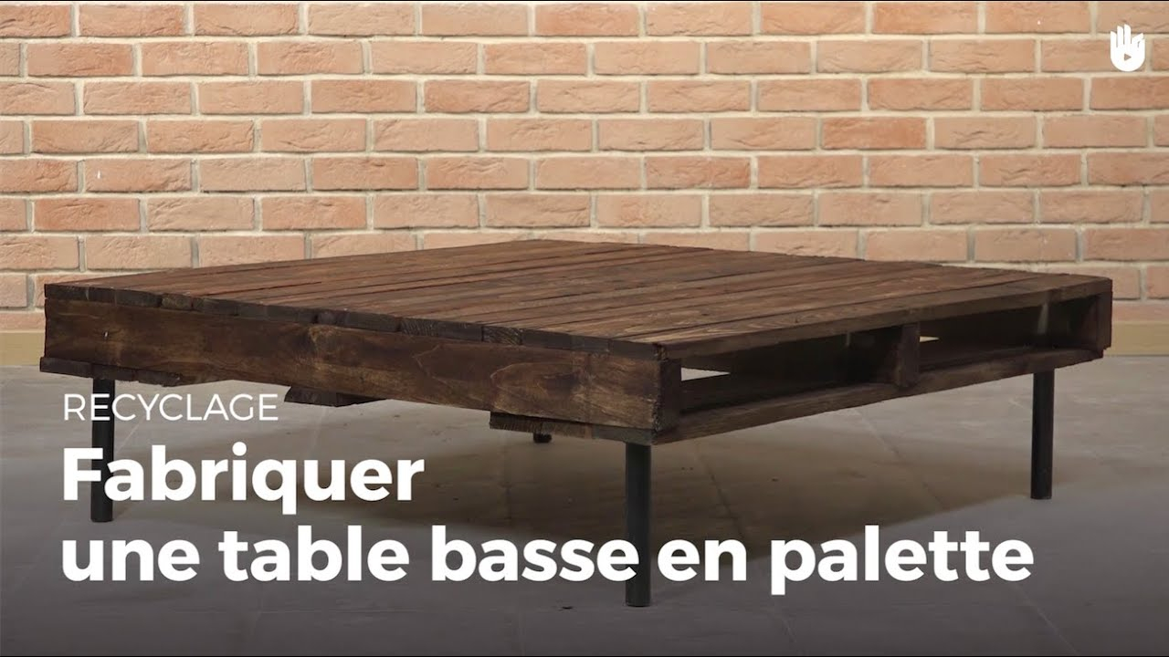 Table basse en palette youtube