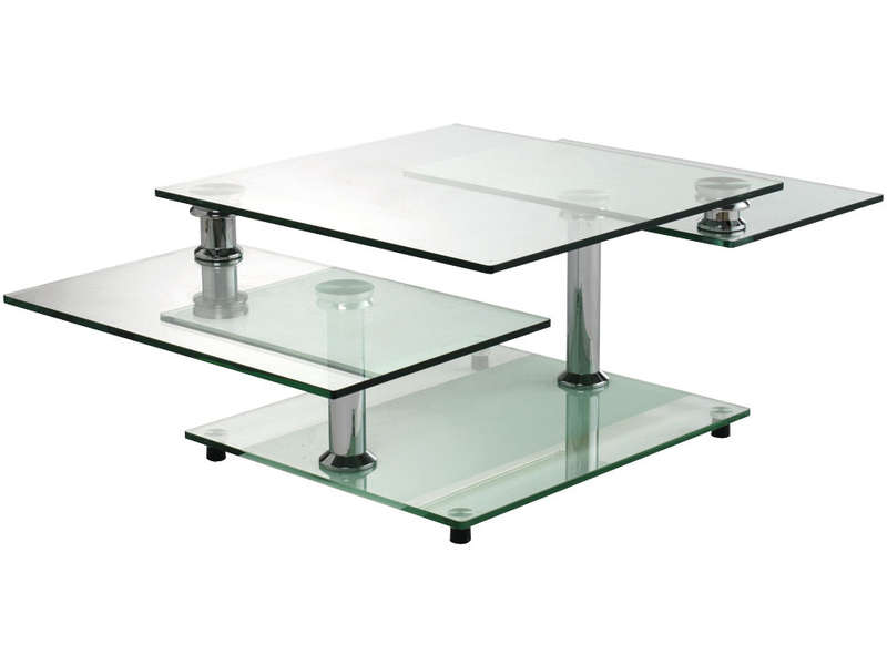 Table basse conforama en verre