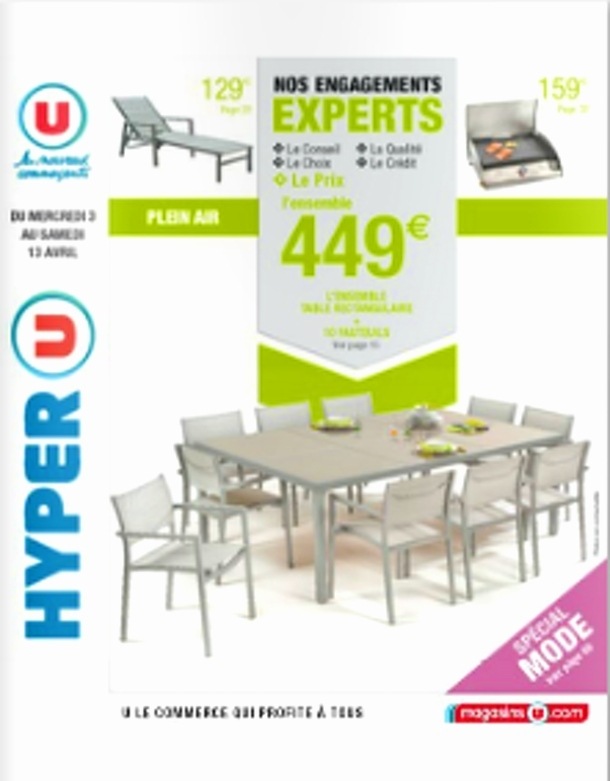 Table basse scandinave super u