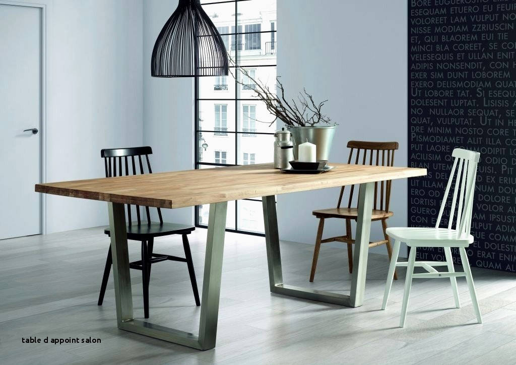 Table basse design acier brossé