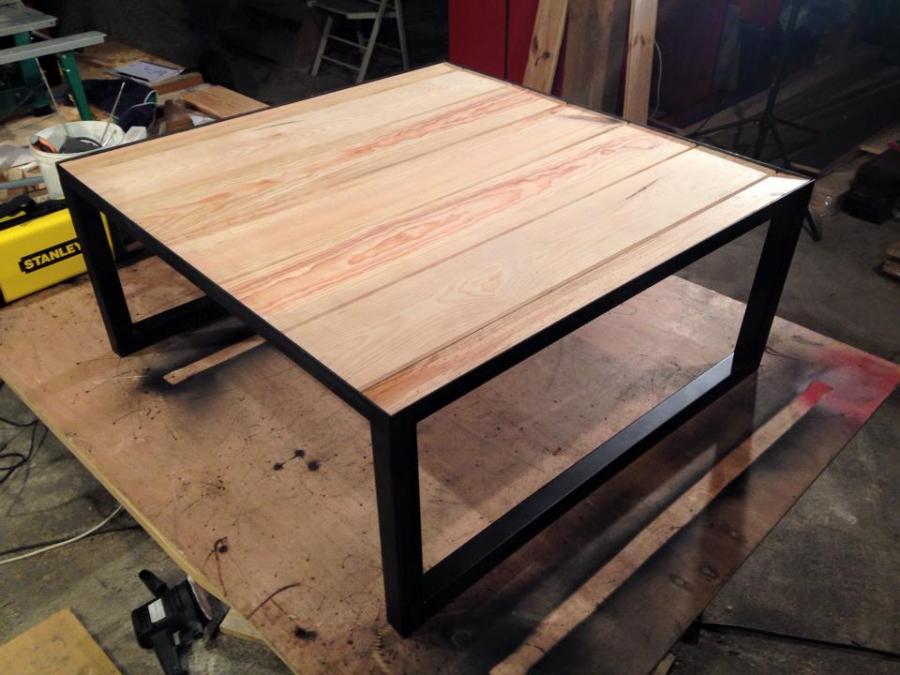 Table basse design fer forge