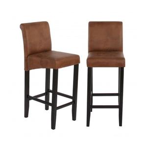 Tabouret de bar marron vieilli neptune