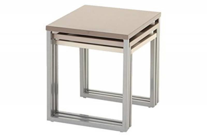 Table basse gigogne taupe
