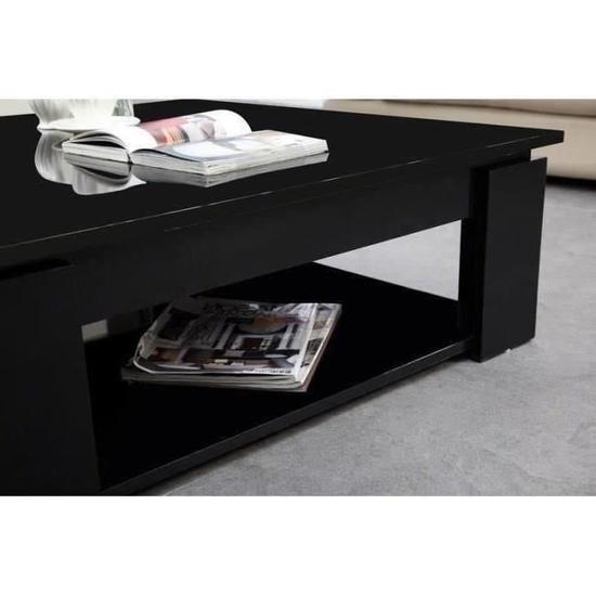 Table basse laqué gris carrée isabelle id'clik