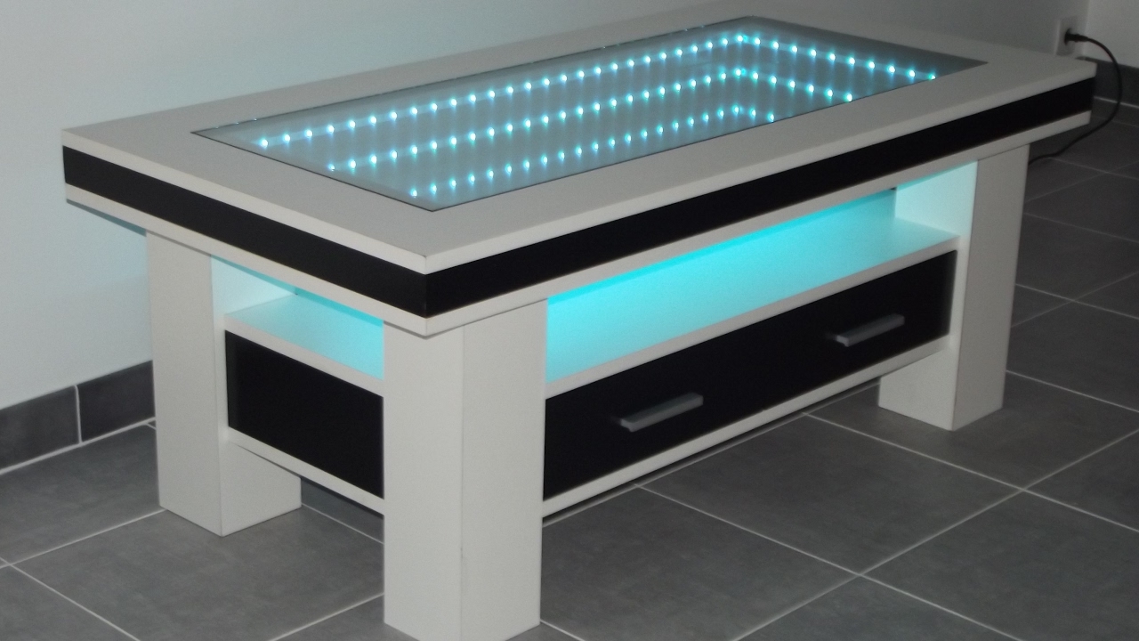 Table basse palette led