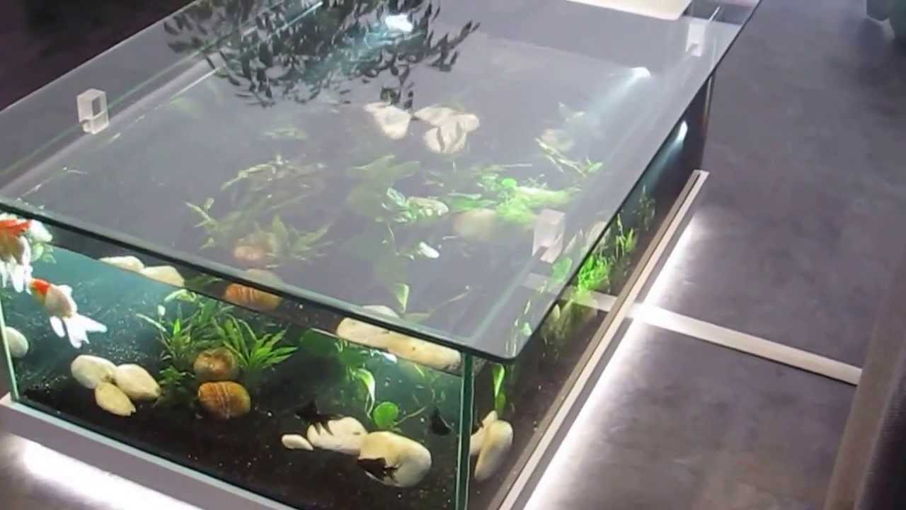 Fabrication d'une table basse aquarium