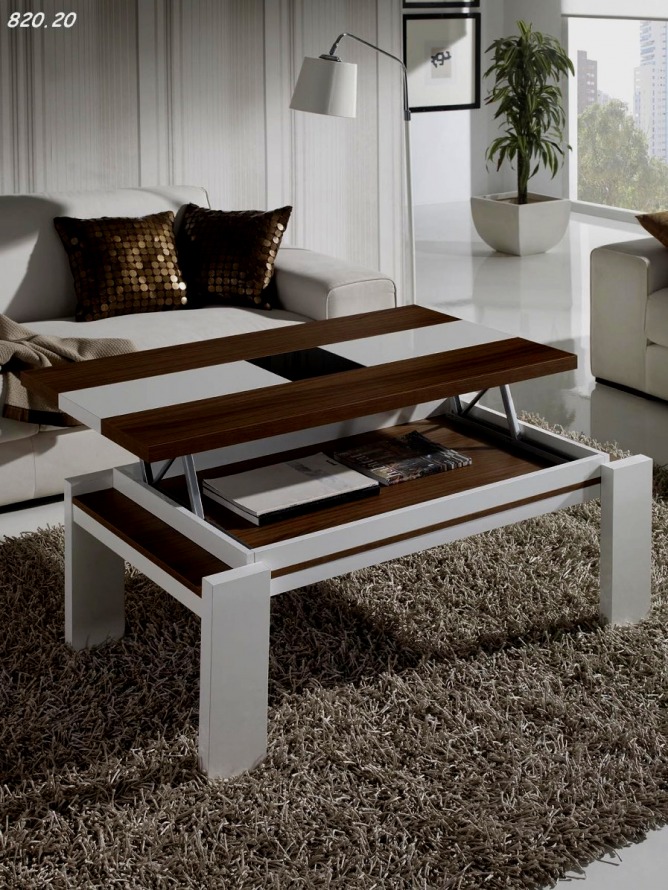 Table basse qui se leve pour manger