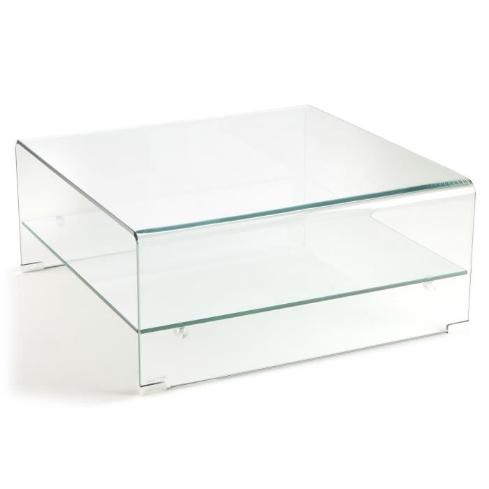 Table basse en verre suisse