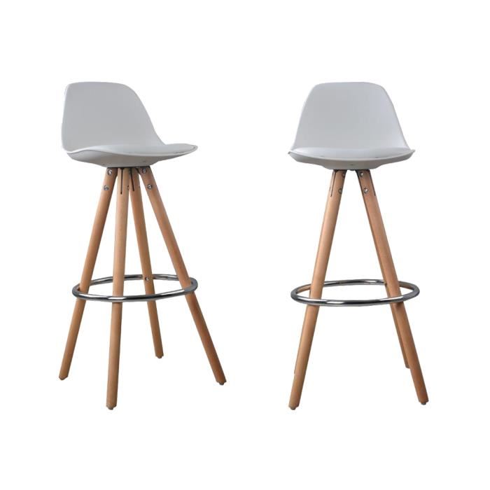 Tabouret de bar scandinave uma