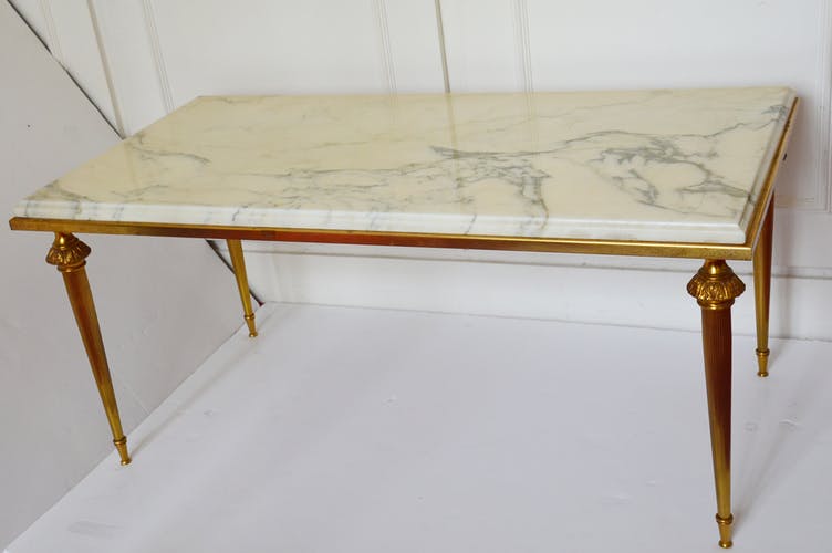 Table basse marbre vintage