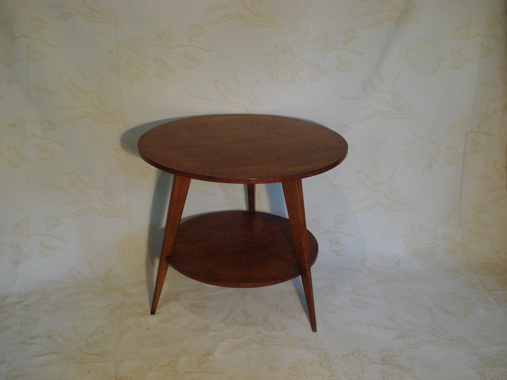 Table basse ronde deux plateaux