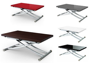 Table basse relevable transformable