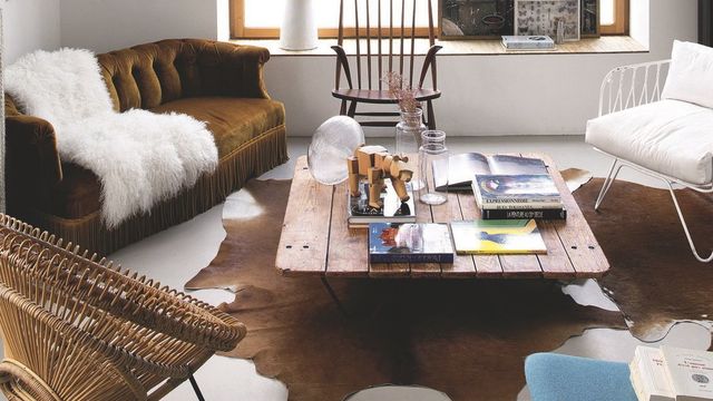 Table basse palette industrielle vintage