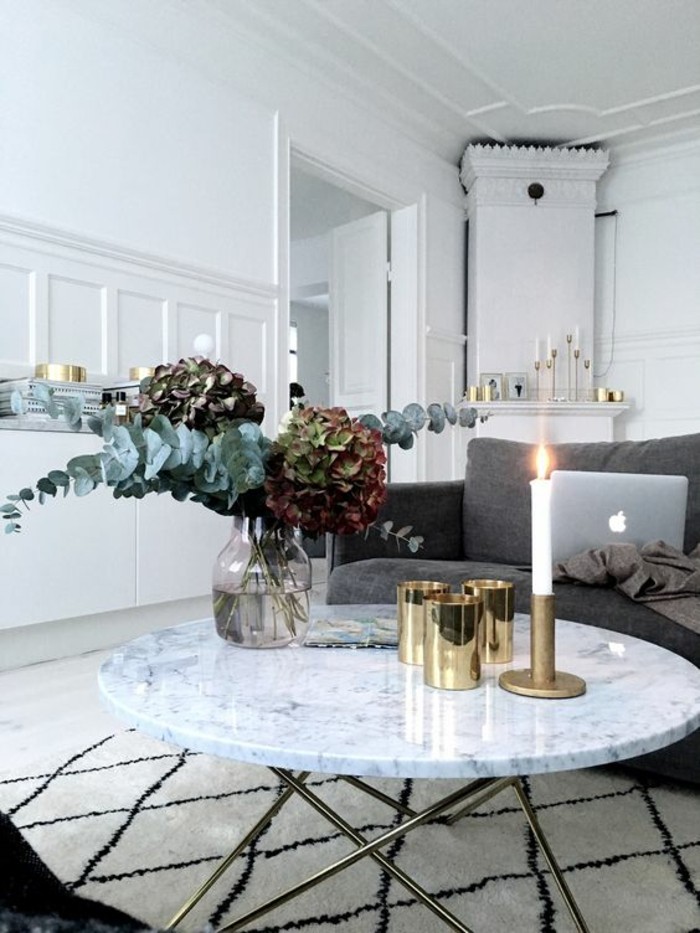 Diy table basse marbre