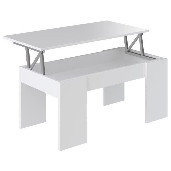 Table basse relevable solide