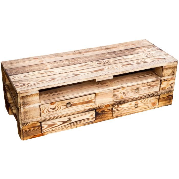 Table basse palette tiroir