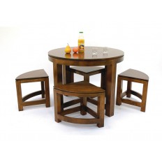 Table basse ronde ying yang
