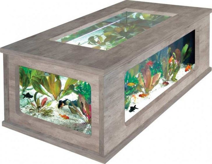 Table basse aquarium d'idées