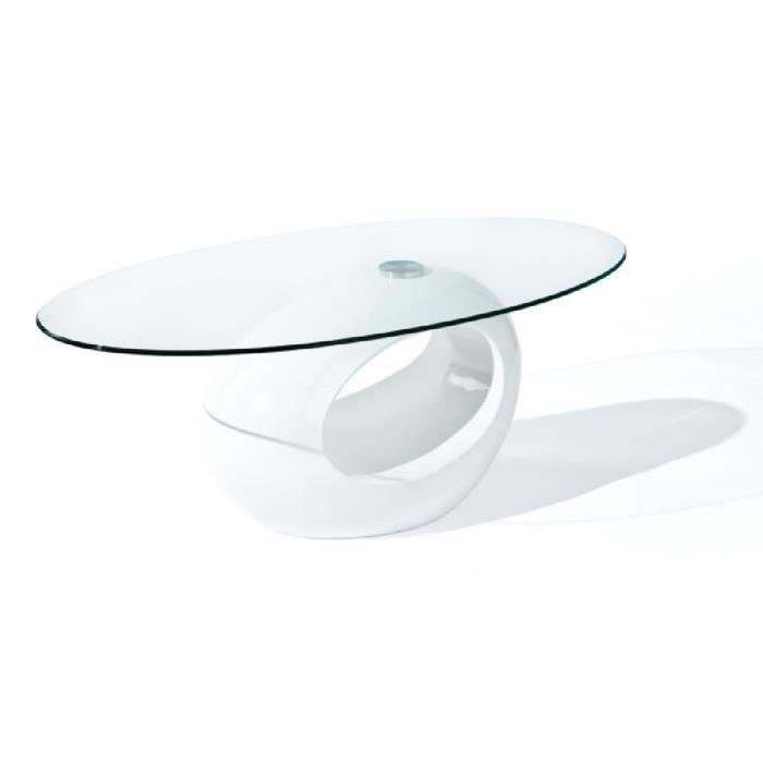 Table basse carrée olga avec plateau en verre
