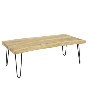 Table basse bois metal scandinave