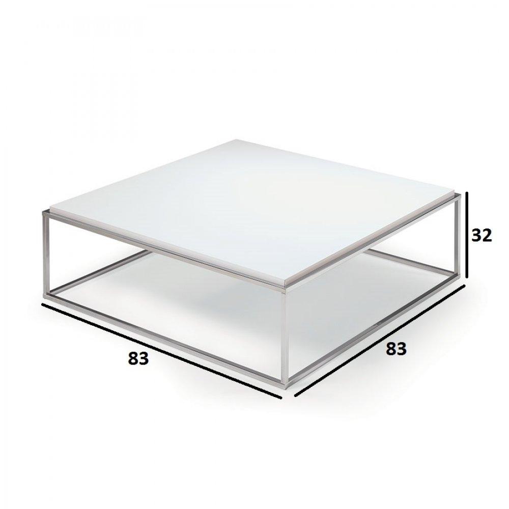 Table basse carrée blanc