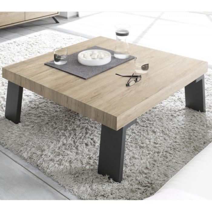 Table basse carrée chene