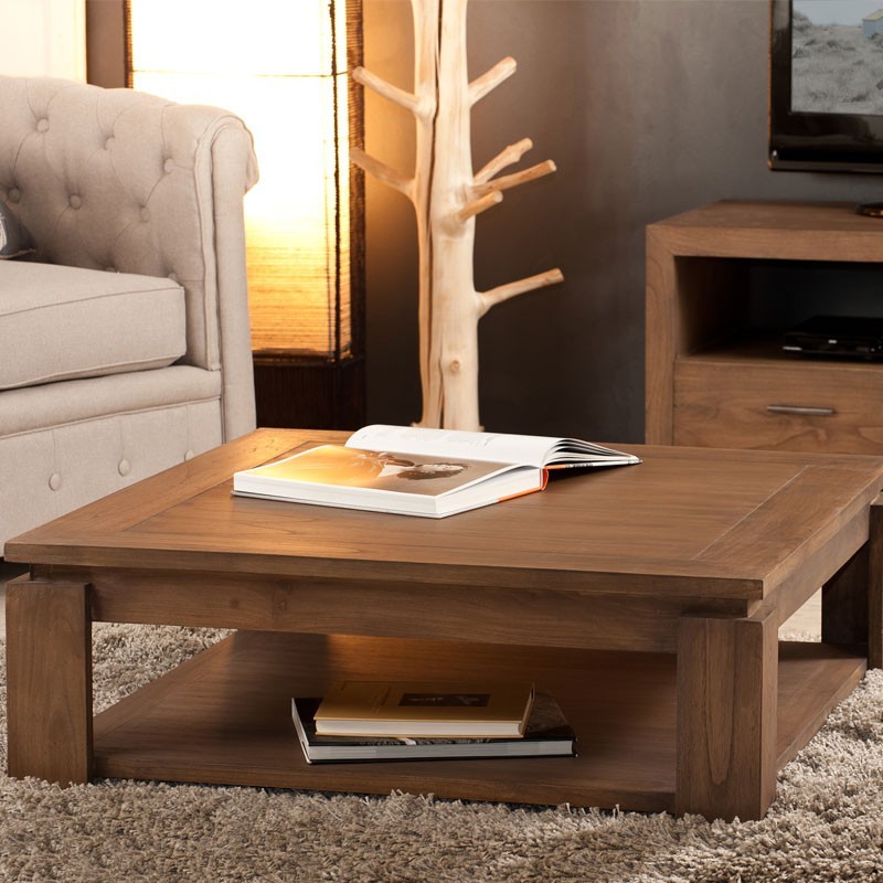 Table basse carree salon