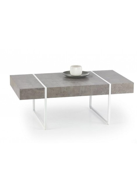 Table basse ronde effet beton