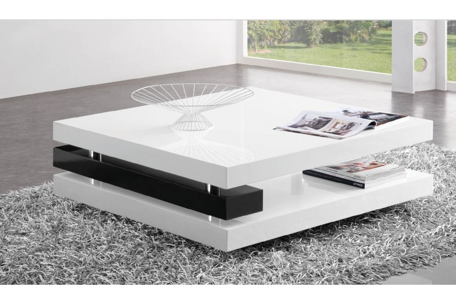 Table basse design en verre longueur 130 cm hayle