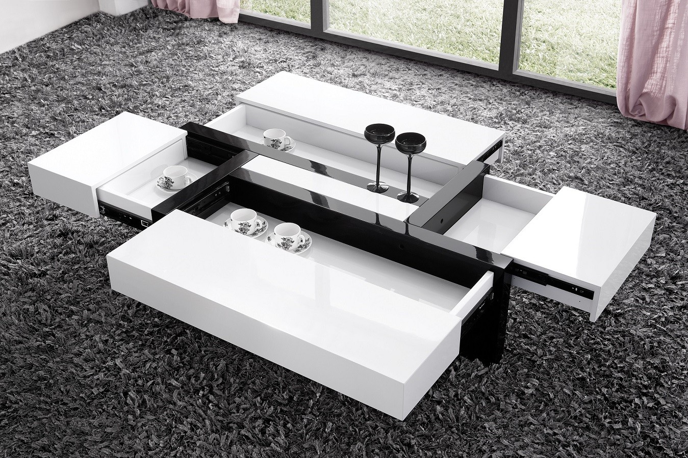 Meuble table basse avec rangement
