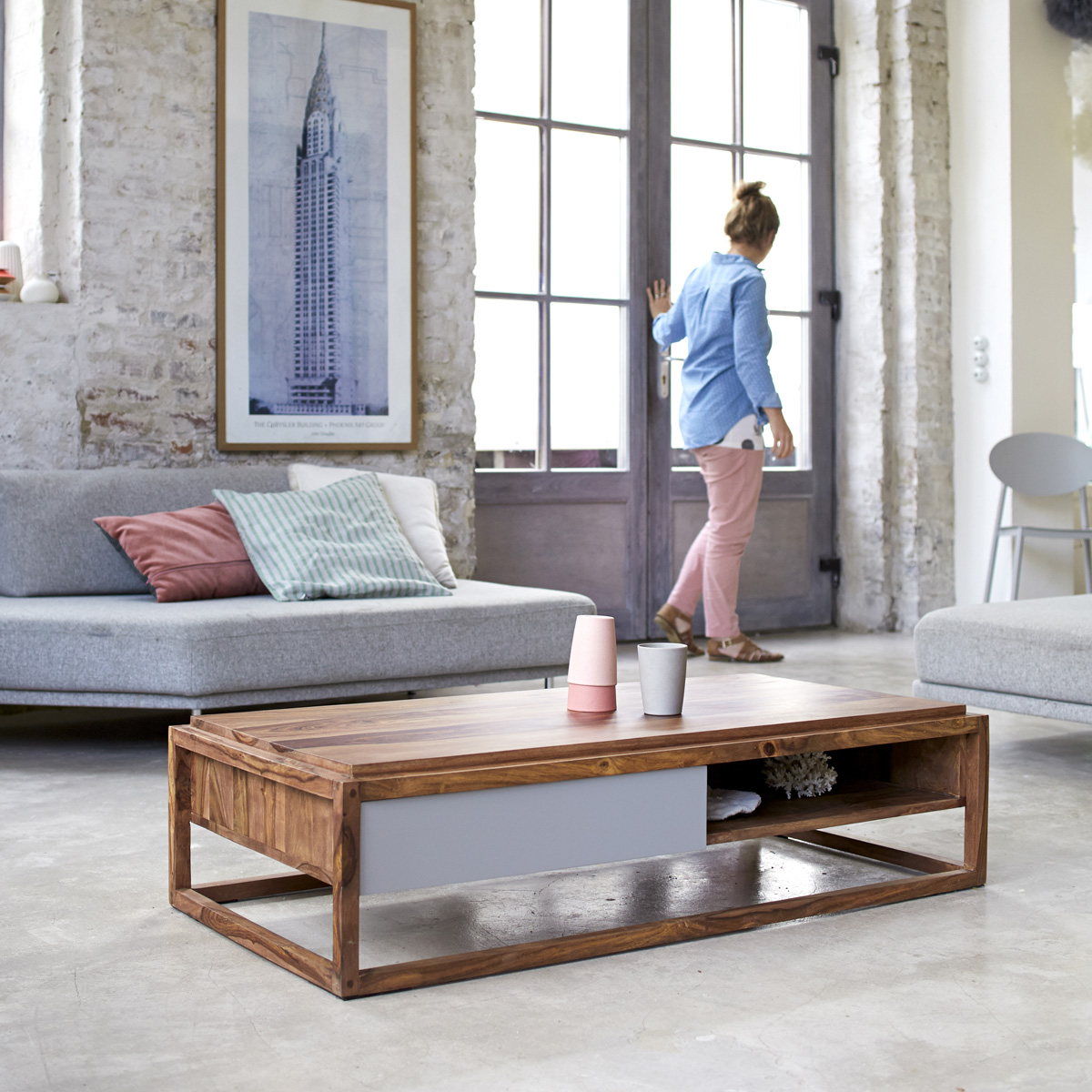 Table basse vintage 60 cm