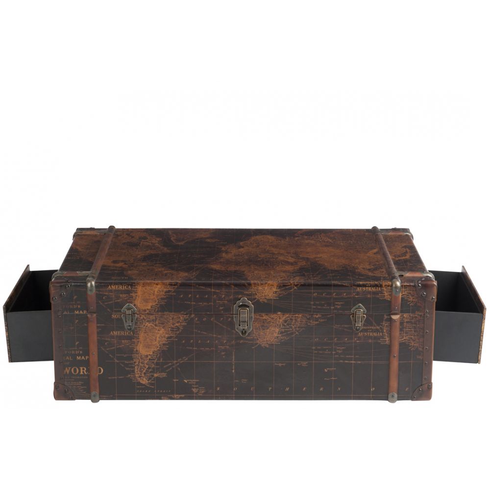 Table basse industrielle coffre