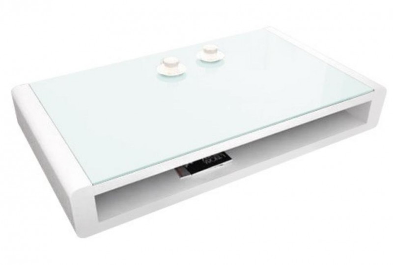 Table basse en verre teinté