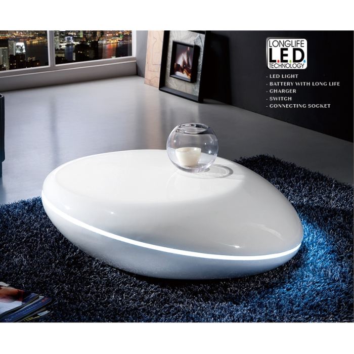 Table basse galet pas cher