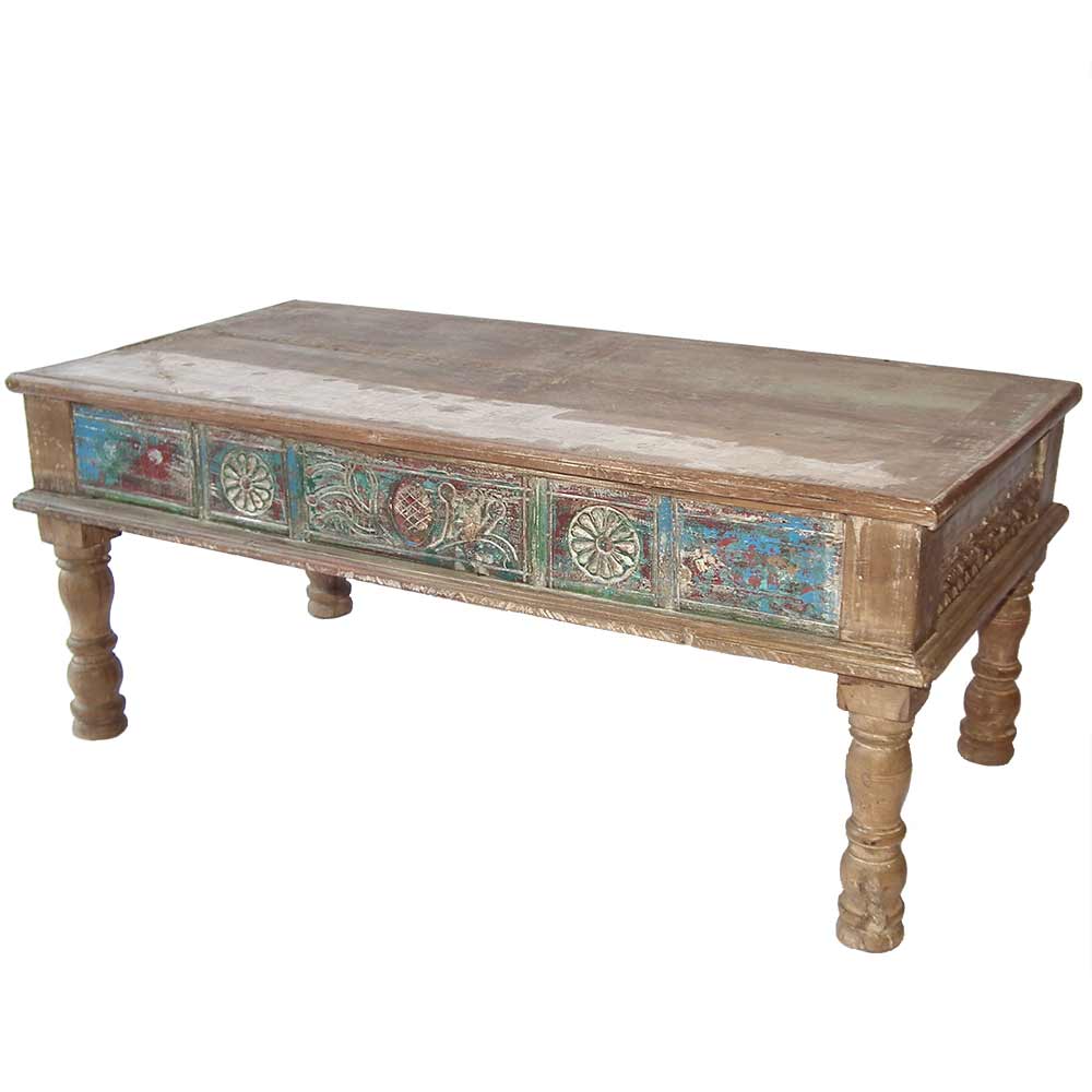 Table basse ronde indienne