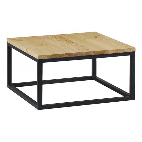 Table basse metal et bois