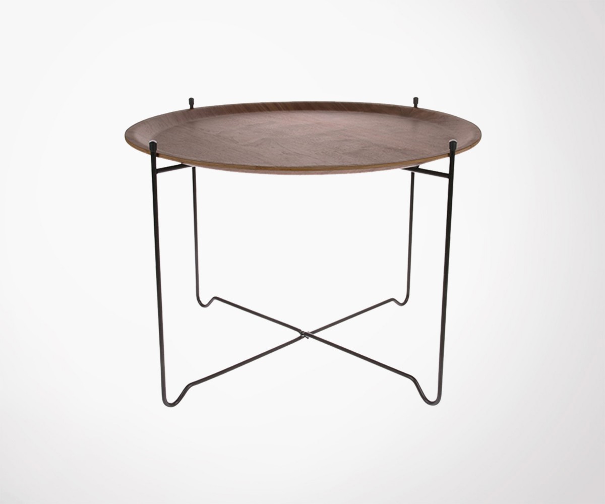 Table basse metal noir