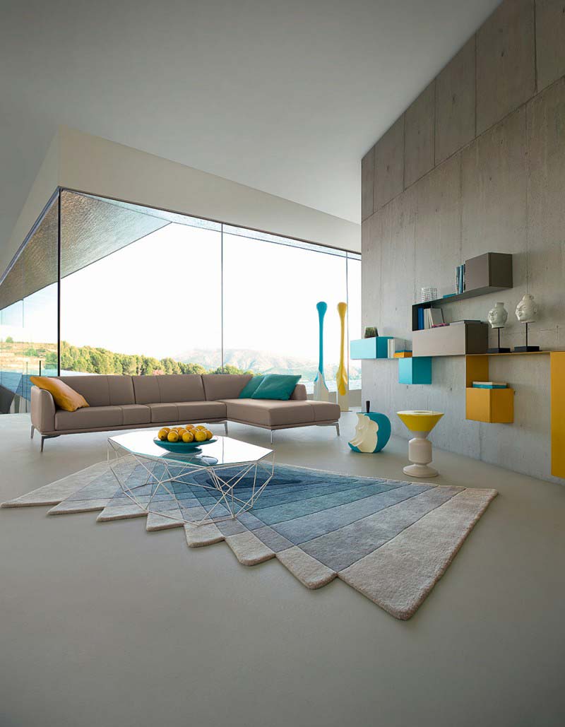 Table basse en verre design roche bobois